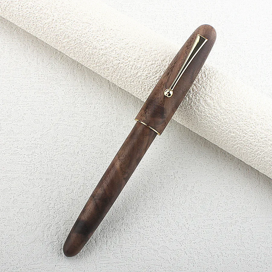 Wood Fountain Pen Solid Walnut Pen Handmade Wooden Pen