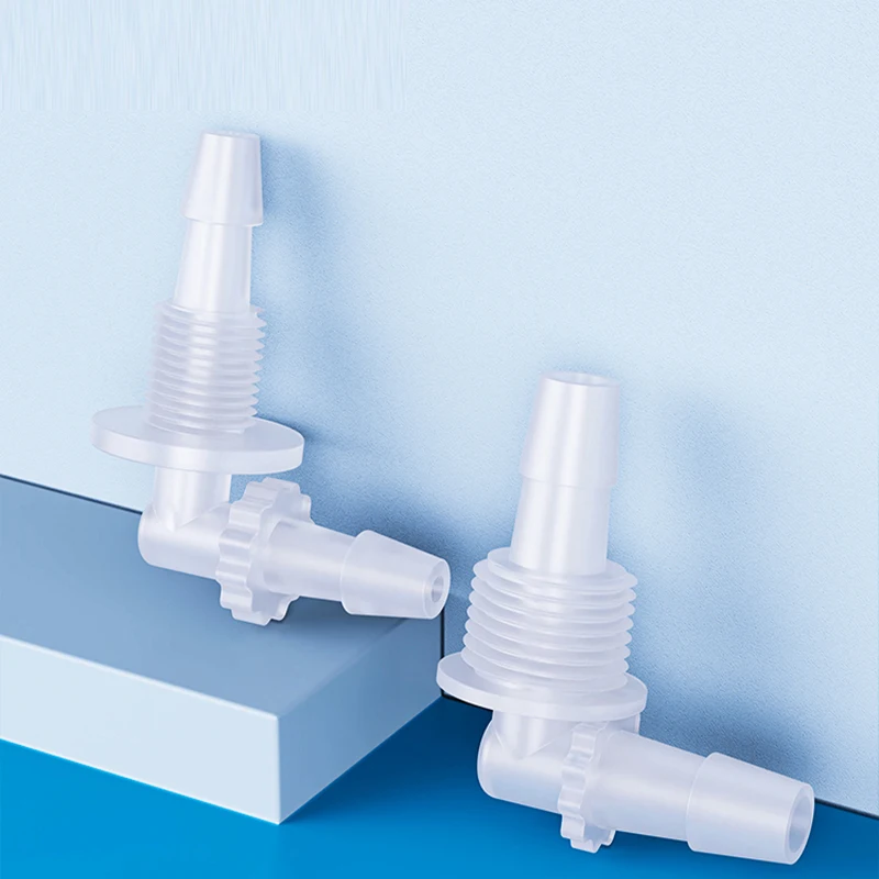 تركيب الكوع الشائك من البلاستيك النايلون، M6 M8 G1/8 G1/4 G3/8 G1/2 مقاسات الخيط، لـ 2.4 3.2 3.9 4.8 5.6 6.4 7.9 9.5 11.1 مم #3
