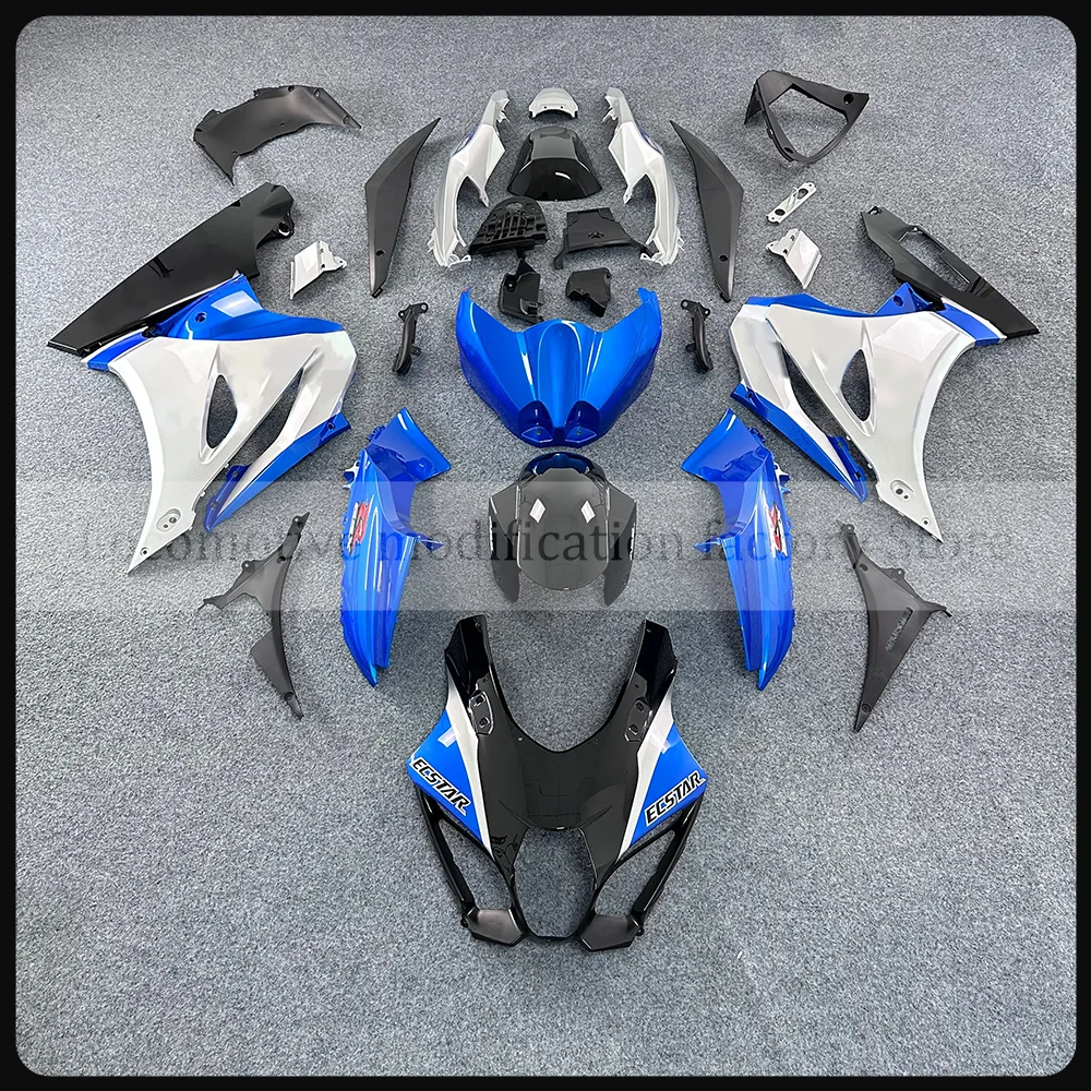 

Blue and Silver Motorcycle full fairing kit For SUZUKI GSX-R1000 GSX-R1000R k17 2017-2023 Body Cover Kit Customizable Color