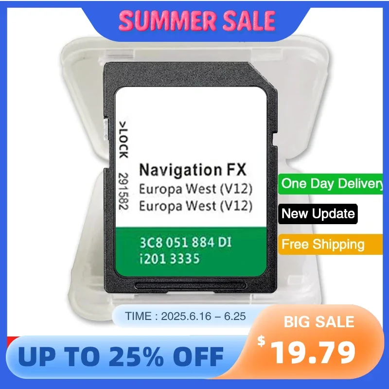 

Sat Nav SD Card Navigation FX V12 Europa 2020 for VW for Volkswagen RNS310 West Seat Skoda Amundsen
