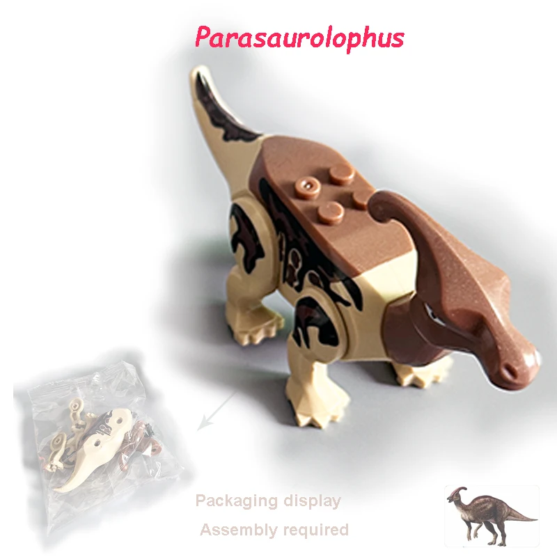 Jurassic Dino Bausteine-Set Mini-Dinosaurier-Figuren Weltmodell Bausteine Spielzeug für Jungen Mädchen Lehrreiches Kinder-Geburtstagsgeschenk