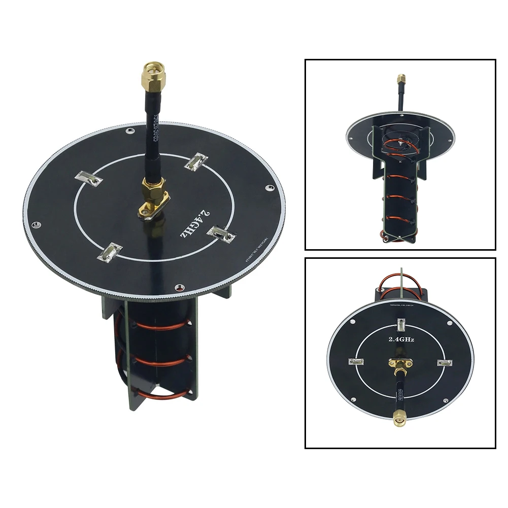 2 4GHz Sinistral Lefthanded Spiral Directional for antenna 13dBi Gain Circular Polarized for FPV Remote Control Applications