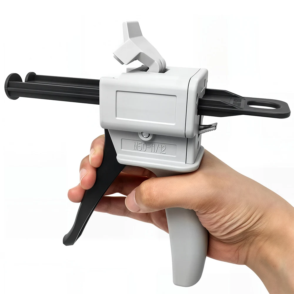 30ml 50ml 1:1 2:1 10:1 AB Glue Gun, Two Component Epoxy Adhesive Manual Dispenser, 2-Component Sealant Caulking Applicator Tool