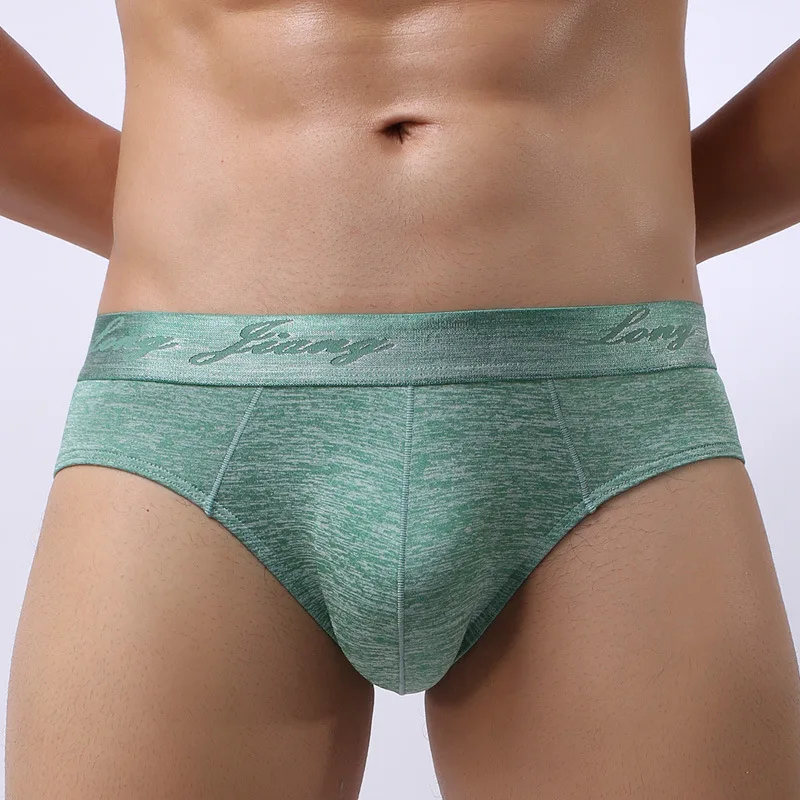 Cuecas masculinas de cintura média respirável calcinha masculina cueca u convexo bolsa sexy butt lifting underwear deslizamento homme calzoncillos