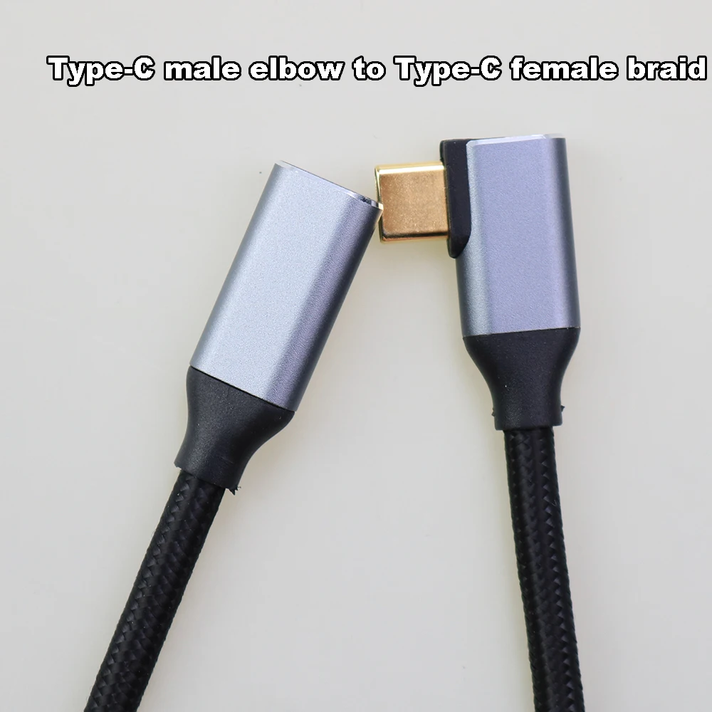 10Gbps Gen2 Type-C USB3.1 Male To Type-C Female Extension Data 100W 5A Charging PD VR OTG Cable Extender Cord Reversible Design