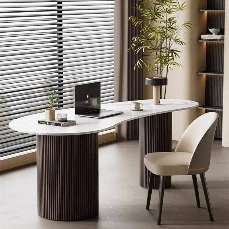 

Минималистичный офисный стол с дисплеем, экономия места, эстетический офисный стол в скандинавском стиле, современный компьютер, коммерческая мебель Ufficio