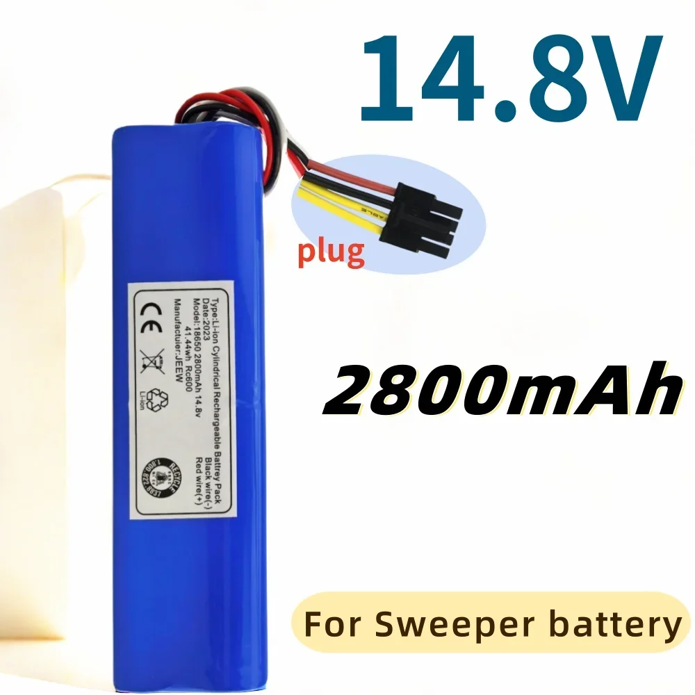 

New 14.8V 2800mAh Lithium-ion Battery Pack 18650 4S1P Suitable for Sweeping Robot Battery replace