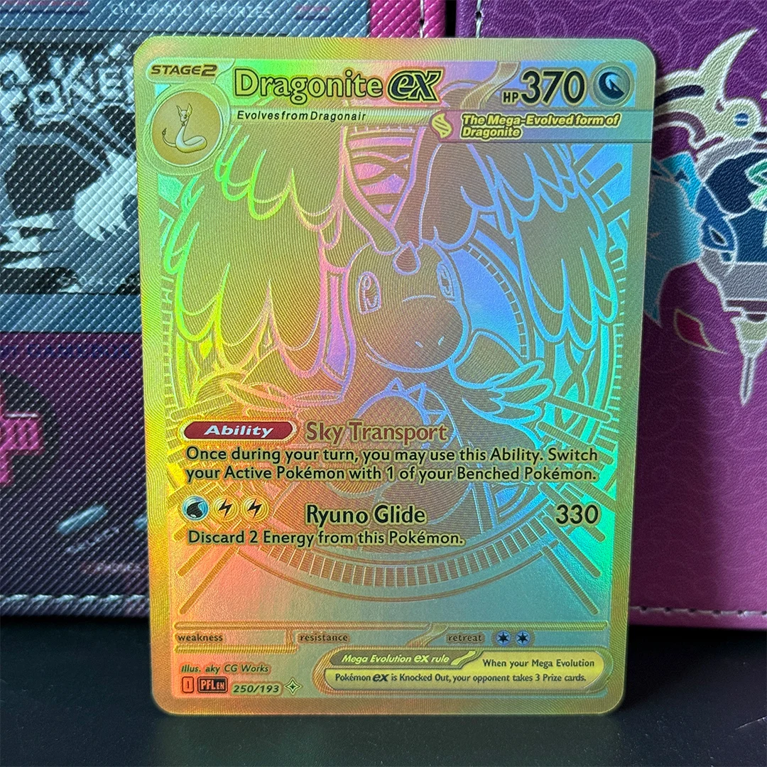 

Карта-прокси DIY 2025 Pokemon English Ascended Heroes # Коллекционная карта 295 Mega Dream Ex PTCG: Классический аниме-подарок