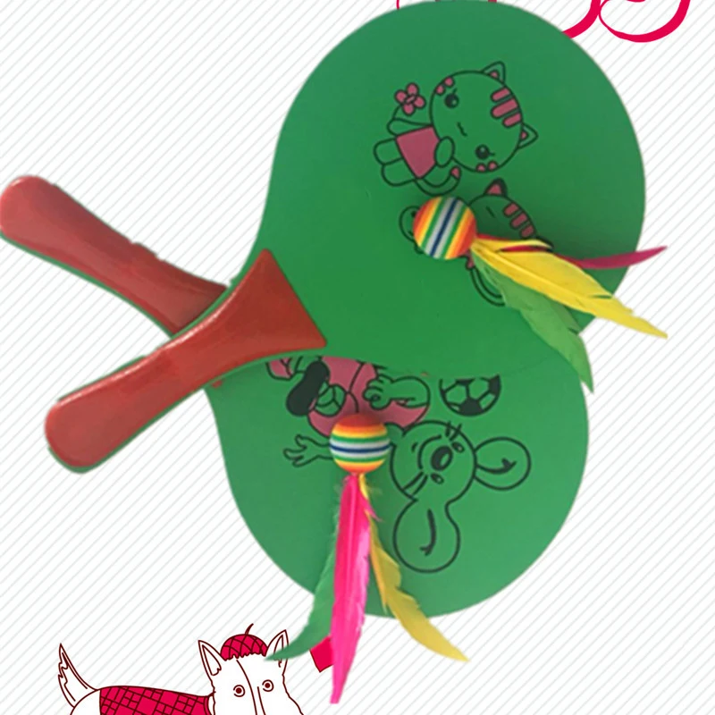 1/5pcs Outdoor Badminton Ball Set Children Rubber Shuttlecock Feather For Beach Kids Game Physical Exercise