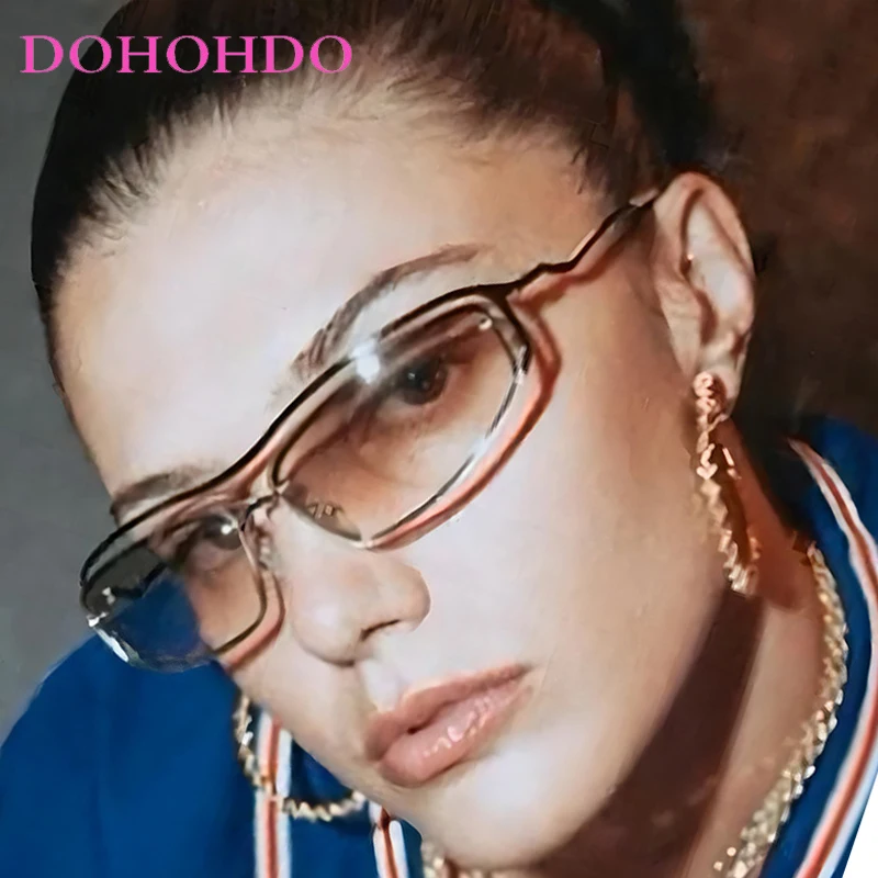 

Popular Y2K Square Metal Frame Women Sunglasses Luxury Brand Design Punk Sunglass Men Driving Travel Eyewear Female Lentes UV400