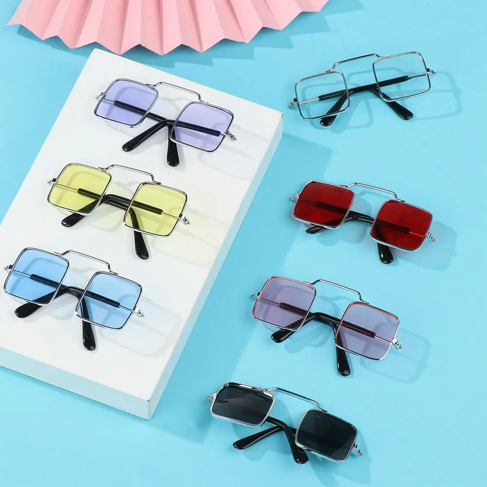 

Miniature Doll Sunglasses Pet Metal Glasses Lovely Eyewear Eyeglasses For Blythe Doll Accessories Plush Doll Glasses Accessory