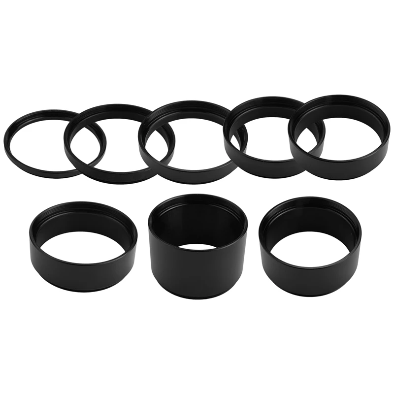 Kit tubo di prolunga lunghezza M48X0.75 3/5/7/10/12/15/20/30mm per telescopio astronomico Fotografia Anello di estensione T2
