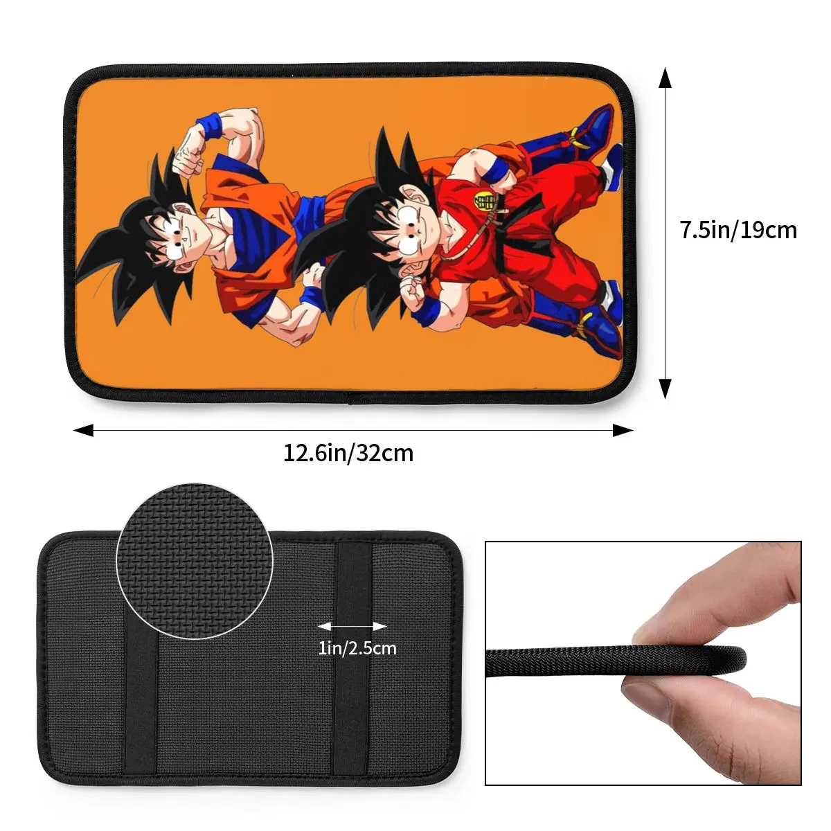 Son Goku And Son Gohan Center Handle Box Pad Cushion for Cars DBZ dragon ball Car Interior Accessories Armrest Cover Mat