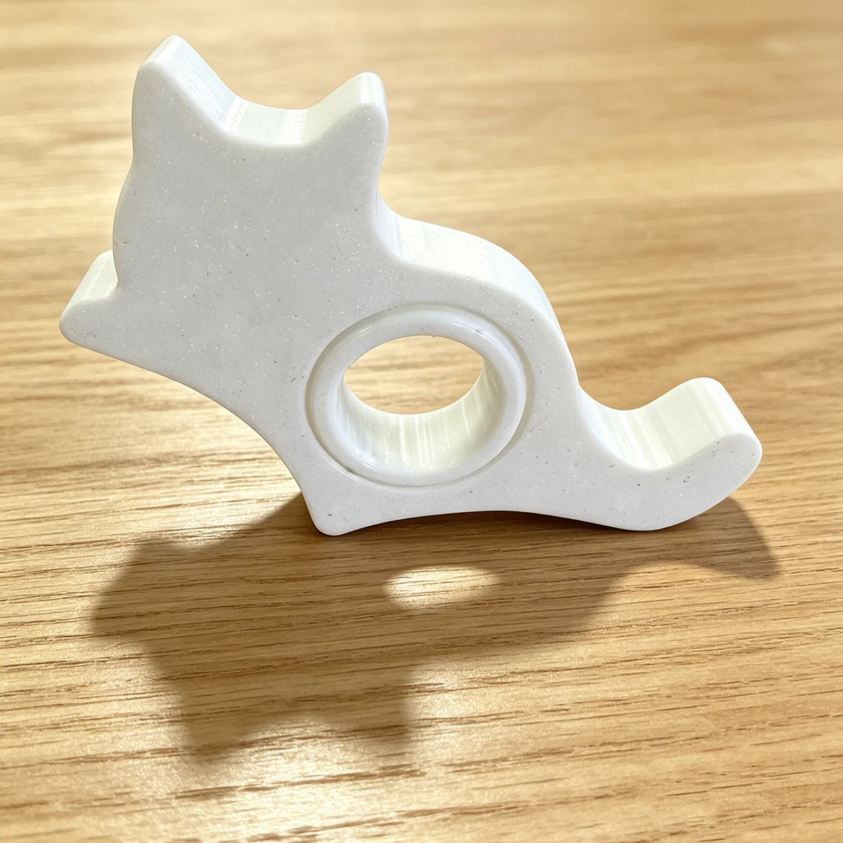 Cute Kitten Portable Book Ring Holder, One-Handed Page-Pressing Gadget for Lazy Readers, Simple 3D Cat Book Page Fixer