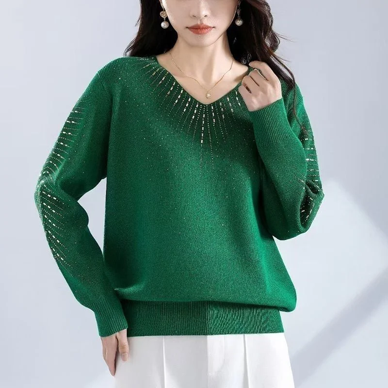 

Весна-осень 2026, новый джемпер, свитер, женское трикотажное пальто, свободный пуловер в западном стиле, женская куртка, модная нижняя рубашка, топ