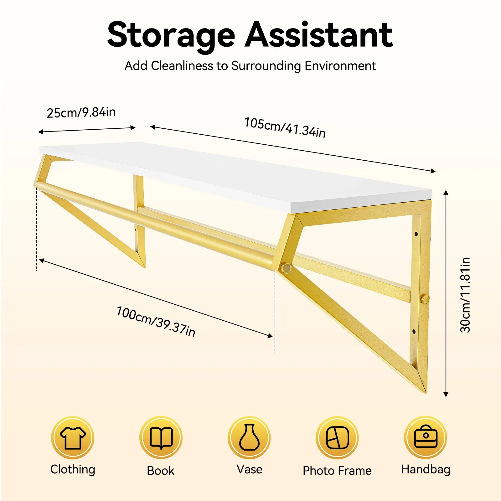 Wall-Mounted Garment Rack ,Modern Simple Clothing Store Heavy Metal Display Stand Garment Bar,Clothes Rail,Hanging Towel Rack