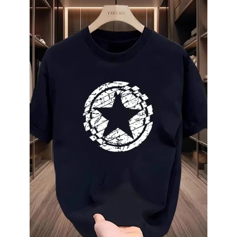 

Мотоциклетная новая весенне-летняя хлопковая футболка с принтом, американская мужская футболка с коротким рукавом, летняя тенденция, свободная и универсальная