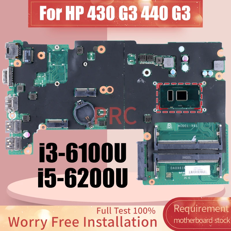 

Материнская плата для ноутбука HP Probook 430 G3 440 G3 DA0X61MB6G0 i3-6100U i5-6200U 830935 -601 826377 -001 Материнская плата для ноутбука