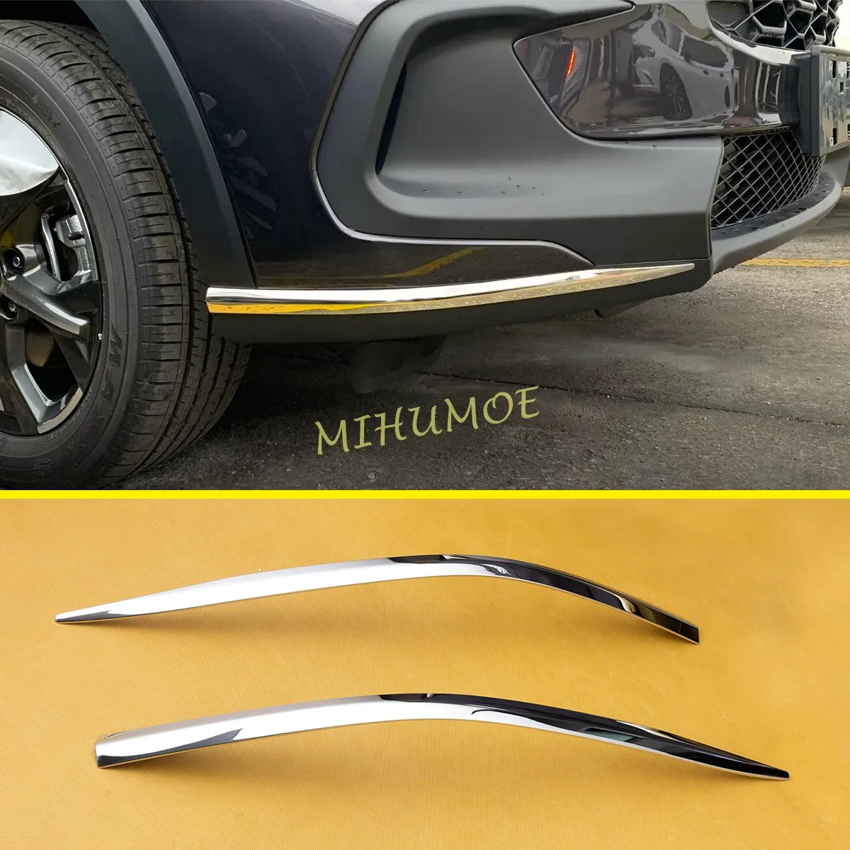 For 2023 2024 2025 2026 Honda ZRV ZR-V 2Pcs Stainless Steel Car Front Bumper Corner Protector Guard Fender Trims Accessories