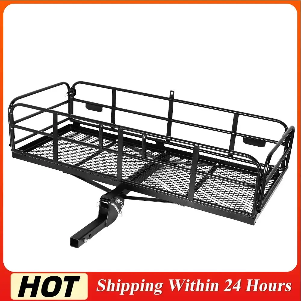 

Rear Hitch Tray 500 LBS Capacity Fits 2inch Receiver 60x24x14in with Hitch Stabilizer for Standard Fat Tire and Electric Bike