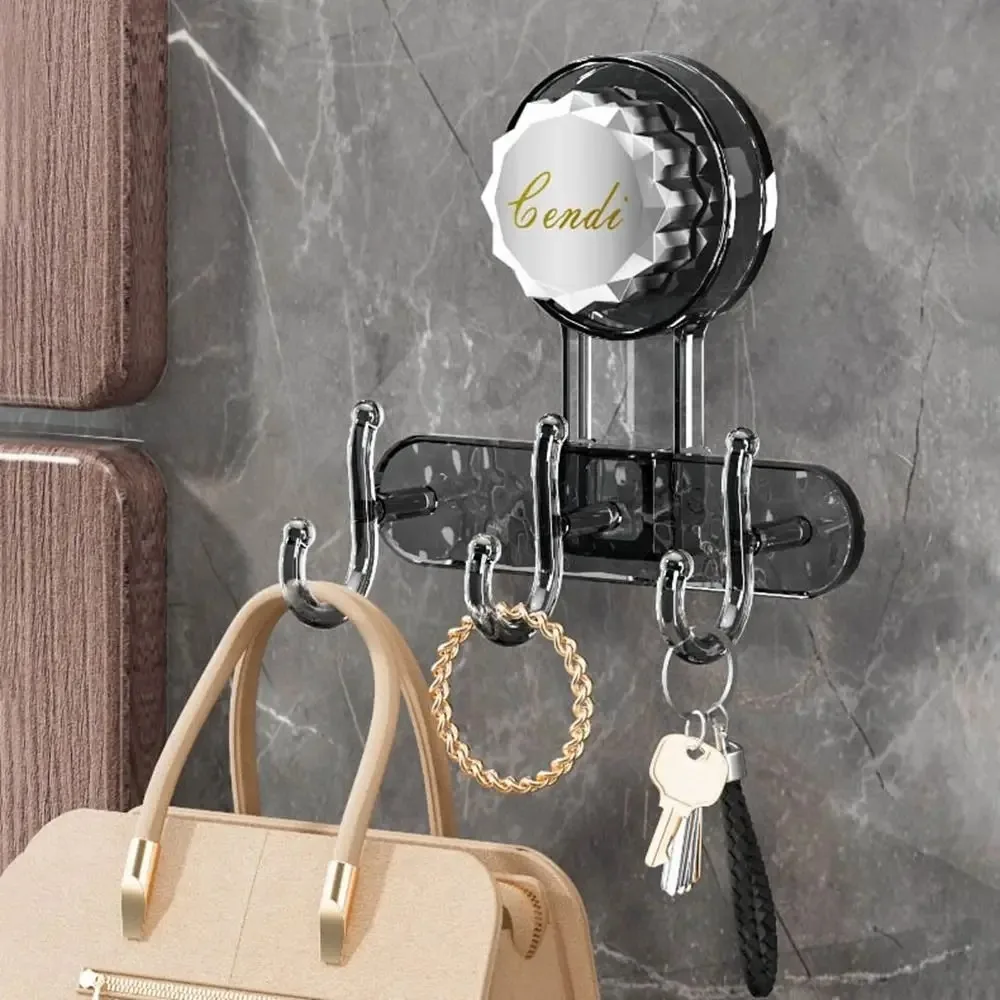 2 In 1 Suction Cup Hooks Wall-mounted Multifunctional Towel Wall Hook No Drill Waterproof Heavy Duty Clothes Hook