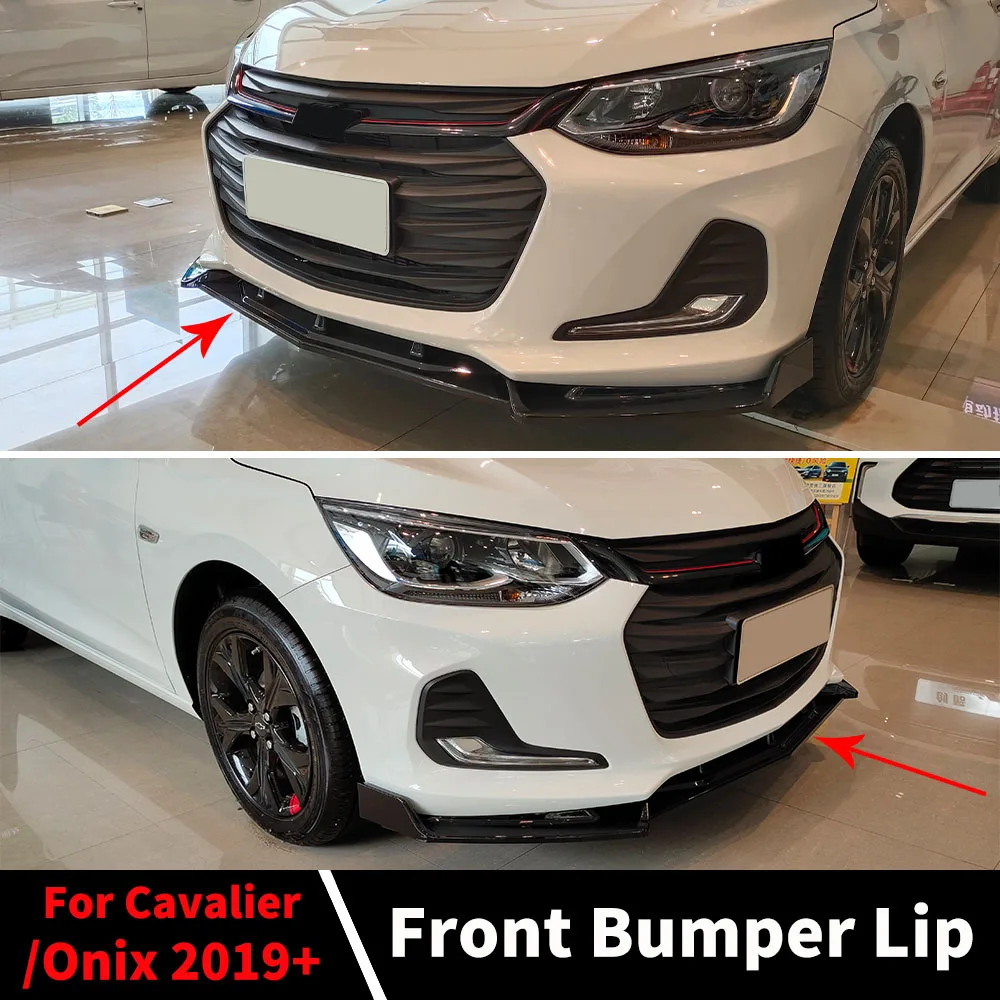 Divisor difusor frontal 2019-2021, accesorios de afinación de barbilla y labio de parachoques para Chevrolet Cavalier Onix Plus Premier, piezas de decoración