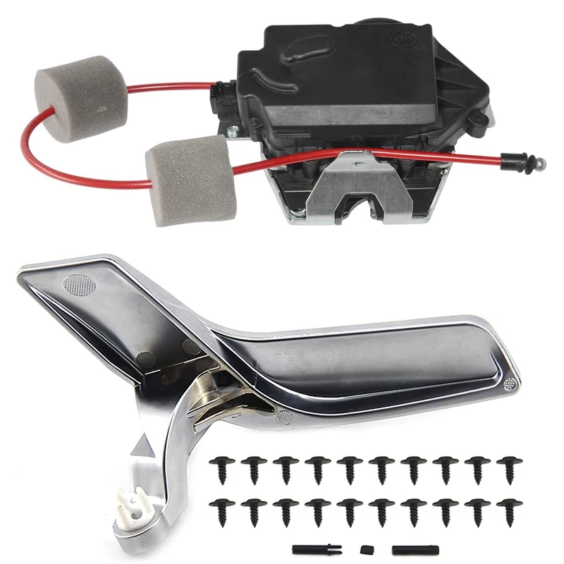 

2 Pcs Car Accessories:1 Pcs Tailgate Hatch Lock Latch With Actuator & 1 Pcs Interior Door Handle Repair Kit Right