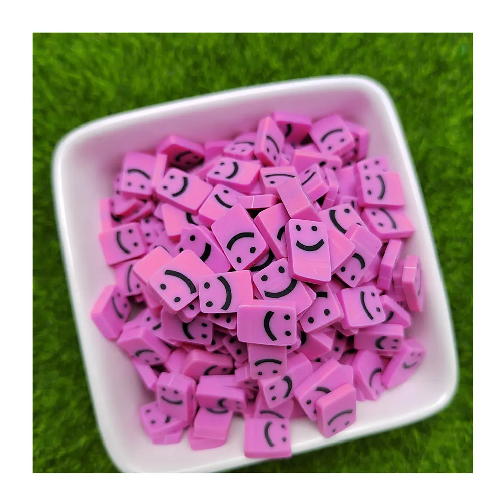Pink/purple Halloween Ghost Polymer Clay Slices Sprinkles For DIY Crafts Slime Filling 10MM