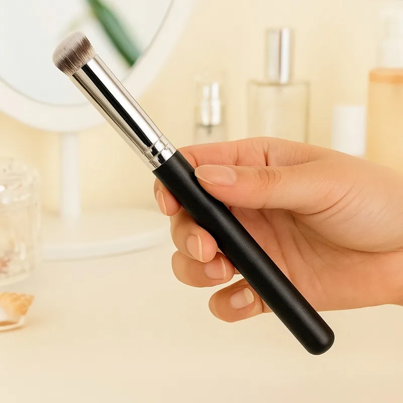 Flawless Foundation Concealer Brush Set for Contouring Blending Blusher and Eye Makeup with Dense Face Brushes