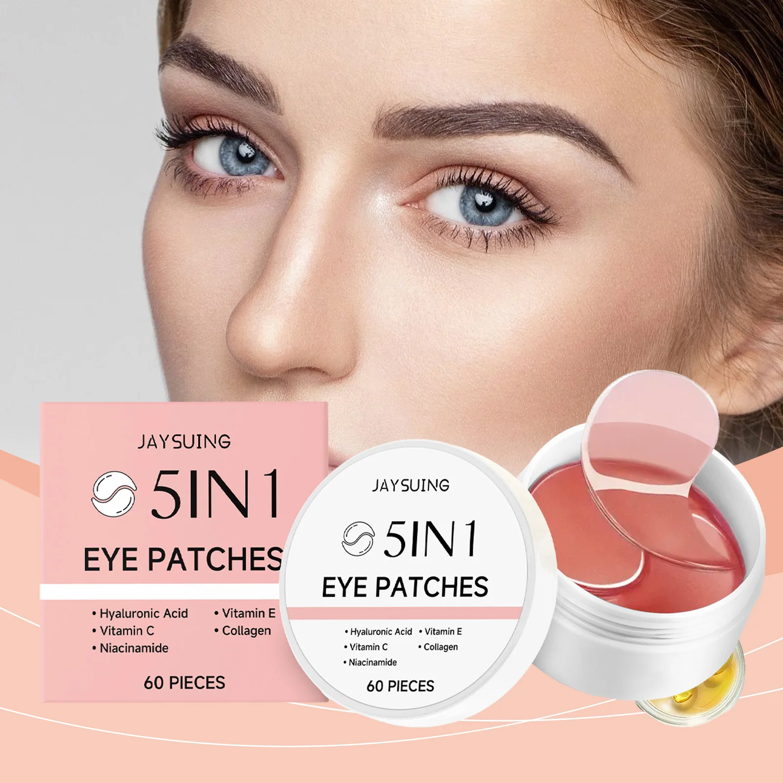 

Collagen Eye Mask Deep Brighten Moisturizing Reduce Melanin Dilute Fine Lines Increase Skin Elasticity Hyaluronic Acid Eye Patch