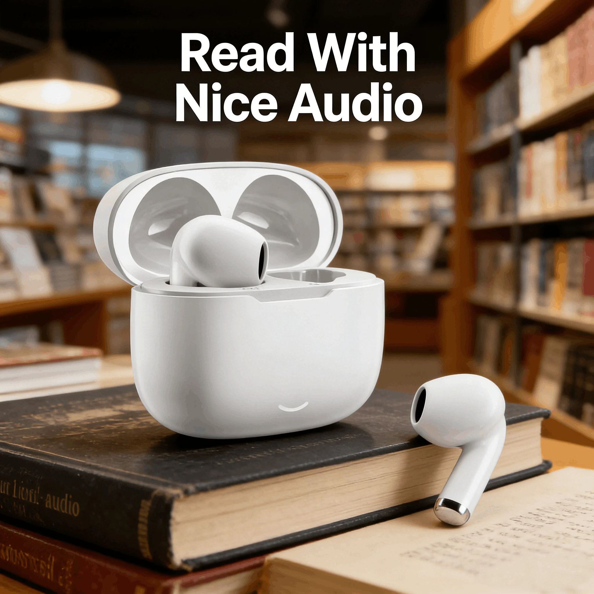 Nuevos auriculares inalámbricos Bluetooth con acústica avanzada, diseño compacto, sonido de alta fidelidad, ajuste semi-intraaural ultraligero.