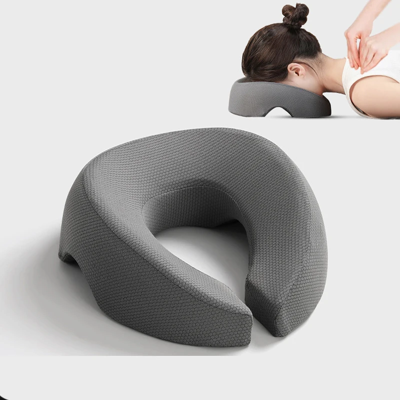 

Ergonomics Lying Down Pillow Memory Foam Breathable Head Rest Support Pillow Body Massage Face Rest Pillow for Beauty Salon