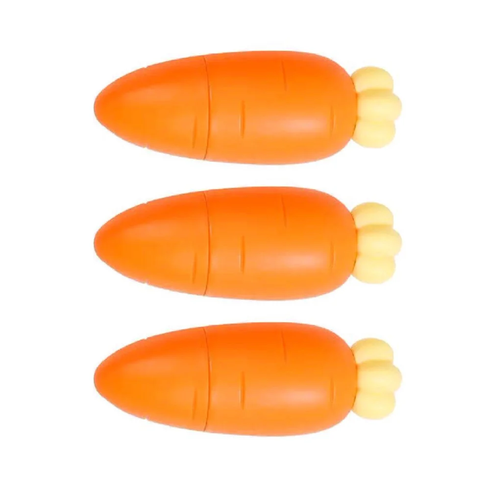 

3 Pcs Writing Tools Highlighter Marker Pen Carrot-shaped Highlighters Cartoon Yellow