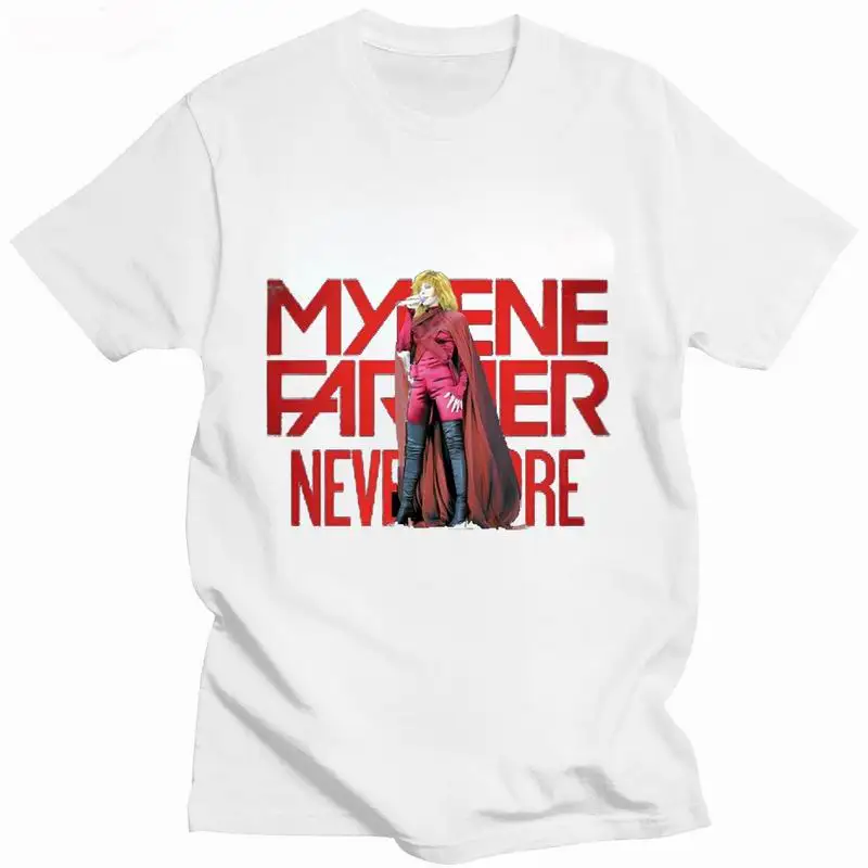 2023 Mylene Farmer Nevermore  T Shirt Men Women, Mylene Farmer  ,  Mylène Farmer T-Shirt Hipster Y2k Kawaii Clothes