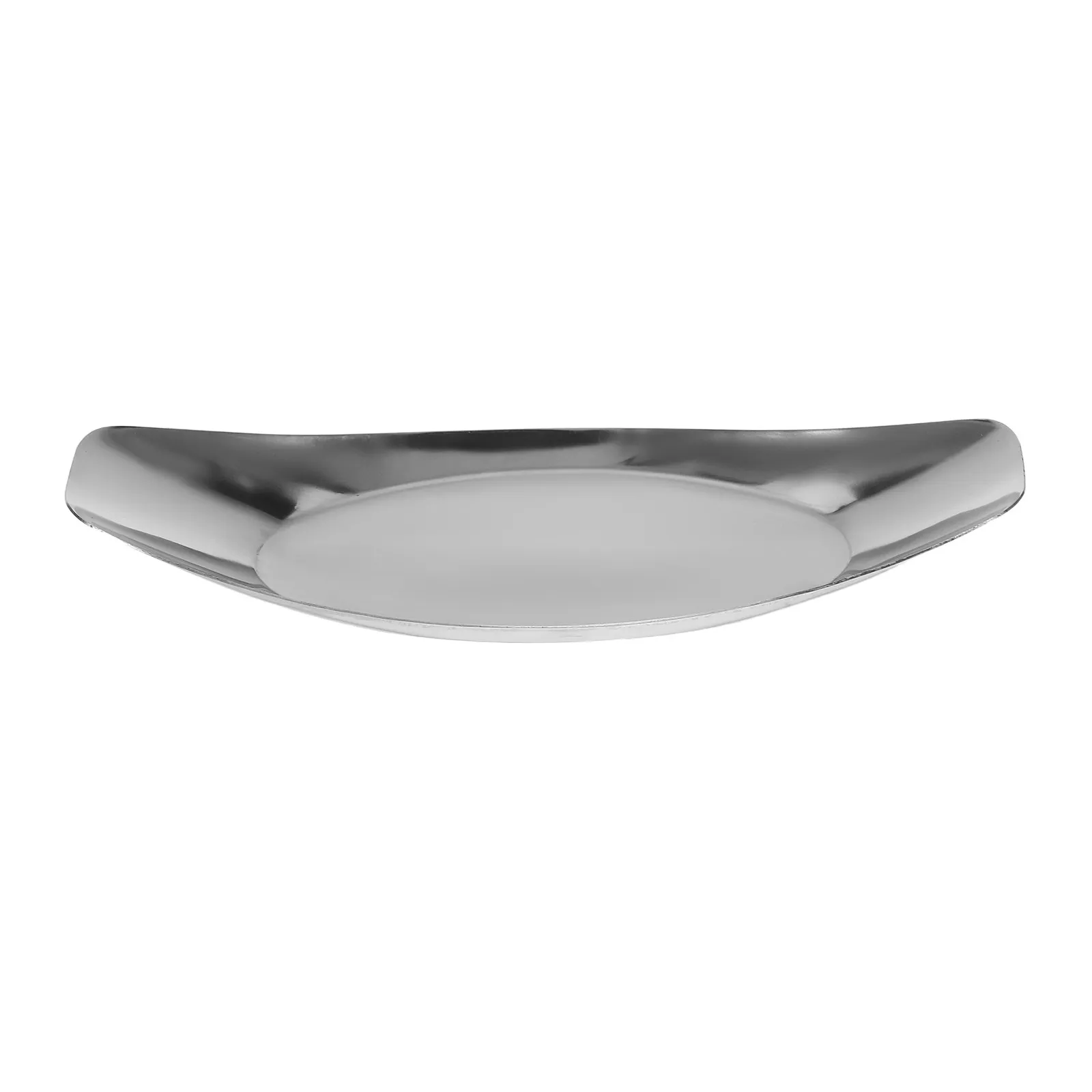 Stainless Steel Napkin Tray Snack Plate Boat Shape Easy Clean Napkin Holder for Home Restaurant Bathroom Counter Tray view 3