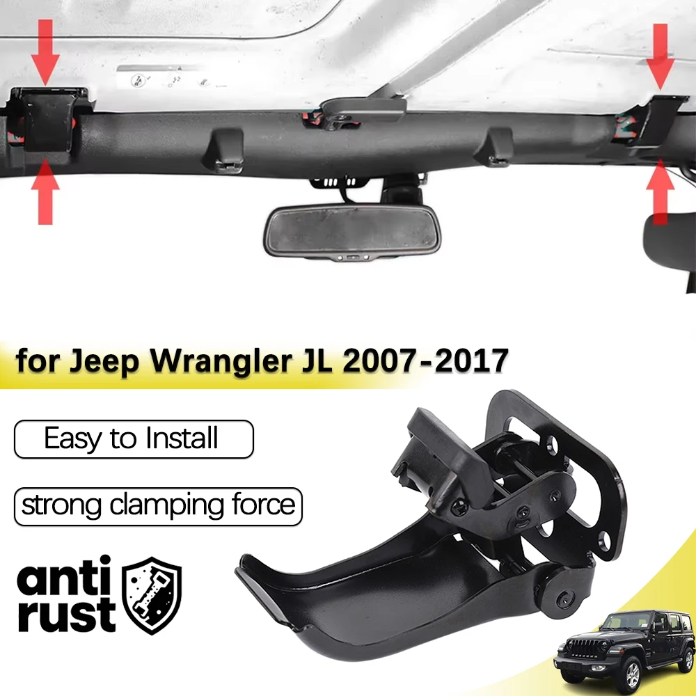 Hardtop Clamp for 2007-2017 Jeep Wrangler JK Accessories Car Roof Clip Hard Top Latch Car Accessories Repair Parts 68004562AA