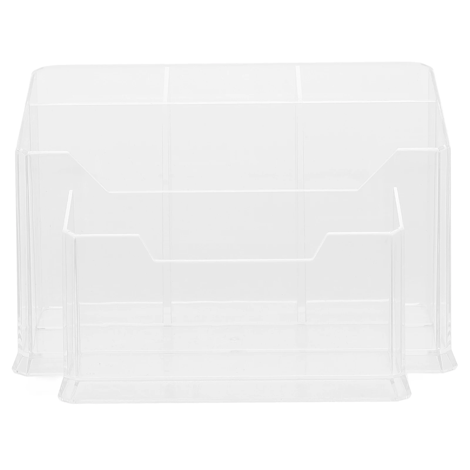 

Nail Tool Organizer Box Transparent Storage Case Desktop Makeup Holder Multi-Function Brush Pencil Container