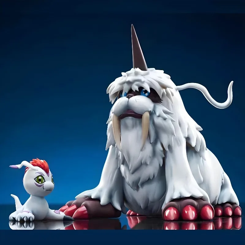 

11cm Digimon Adventure Anime Figure Gomamon and Ikkakumon PVC Action Figure Model Collectible Anime Statue Desktop Ornament Gift