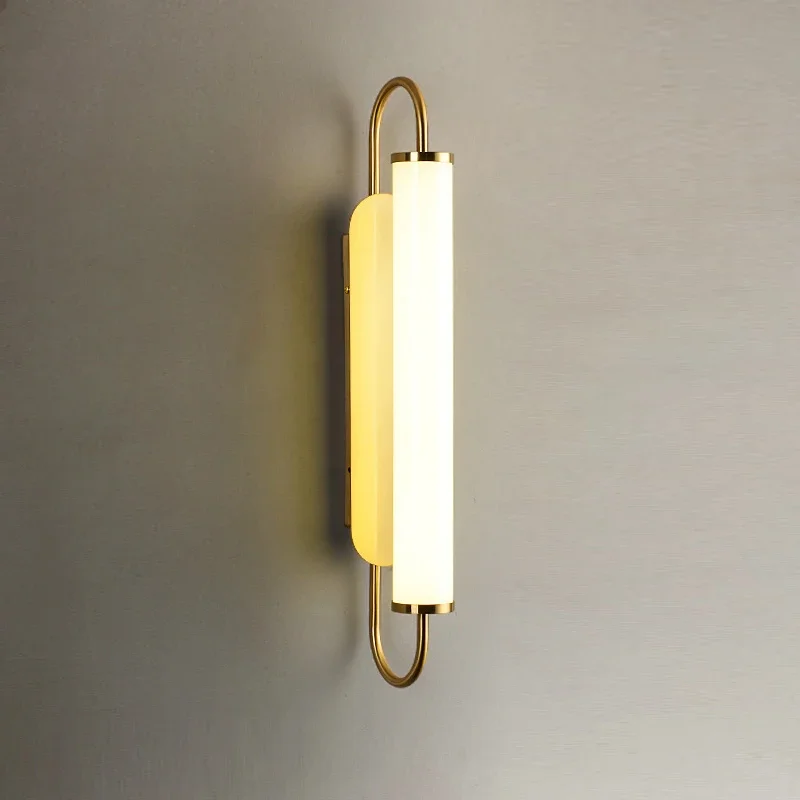 Nordic Led Light Luxury Wall Lamp Strip Home Interior Wall Decoration Living Room Background Bedroom Bedside Light Wall Sconce