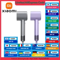 XIAOMI MIJIA H701 Hair Dryers High Speed Water Ion Professional Hair Care Quick Dry Negative Ion 65m/s 110000Rpm 220V CN Version