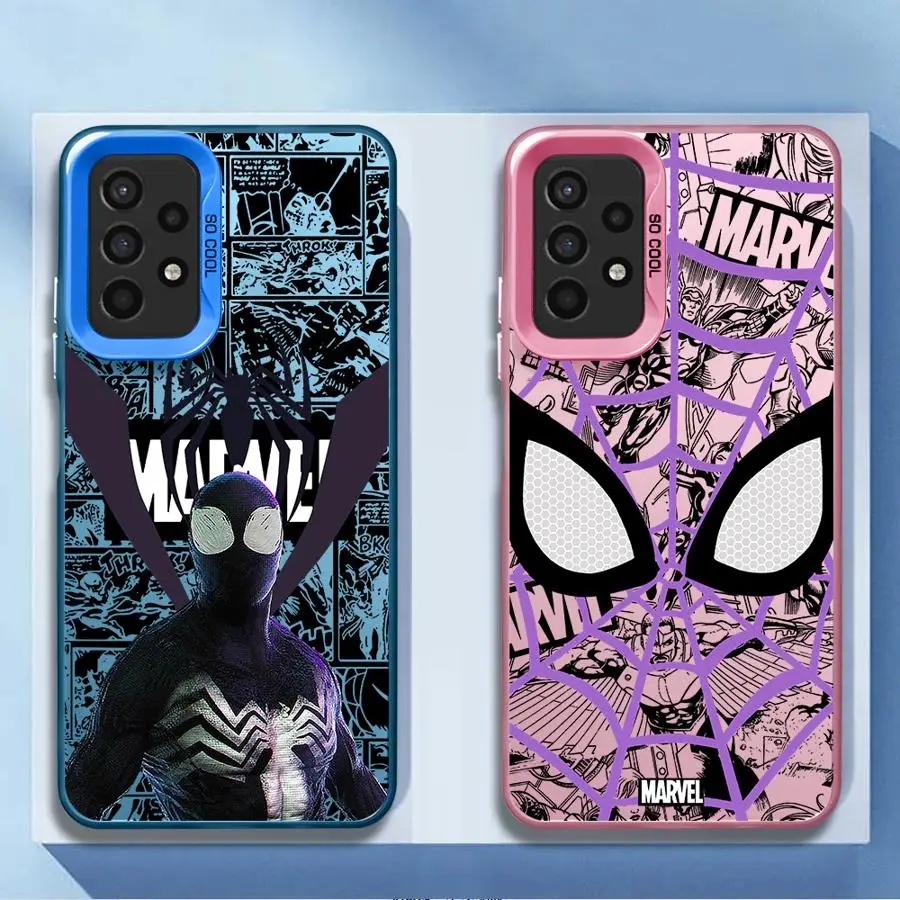 Marvel Sipiderman Logo Case for Samsung Galaxy A20 A51 A30 A50 A71 A03 A05 A21s A10 A03s A72 A73 4G Bumper Capa Cover image 2