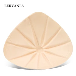 Lervanla qsb prótese triangular de silicone prótese leve adequada para o câncer de mama mastectomia fêmea 125-445 g/pc