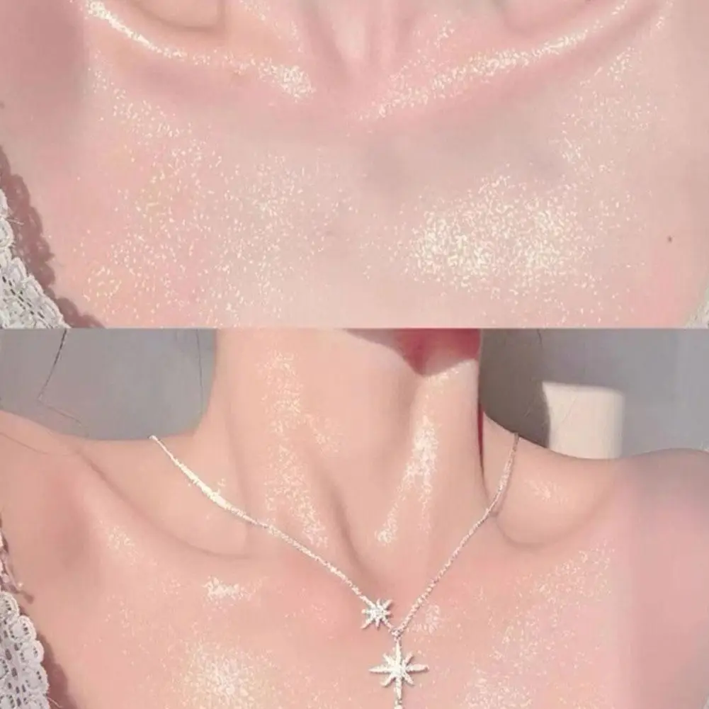Glänzendes Glitzer-Körperpuder Highlighter Diamant Hochglanz-Glitzer Körperbronzer Highlighter-Puder Gesichtskontur Funkelndes Make-up – Detail 21