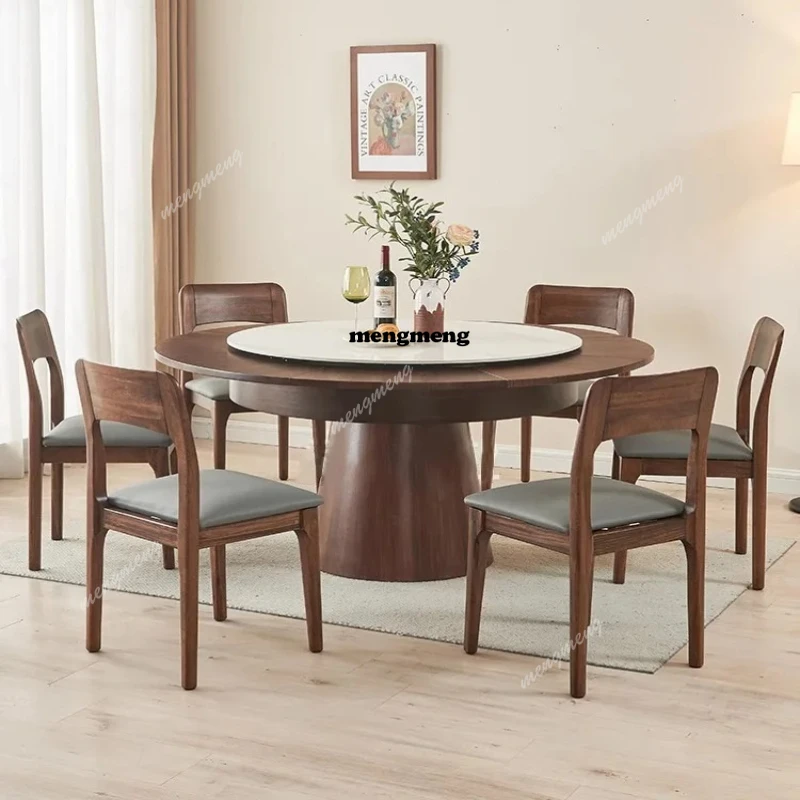 Rotating Dining Table Variable Diameter Modern Fashion Dining Table Sense Sophistication Dining Room Furniture Esstisch