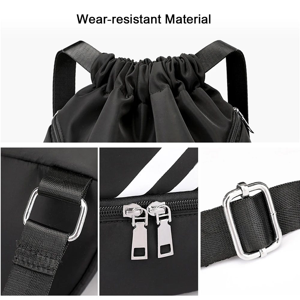 

ZK20 Outdoor Sports Balls Backpack Drawstring Bag Portable Oxford Cloth Basketball Football Organizing Bag Large Capacity Soccer