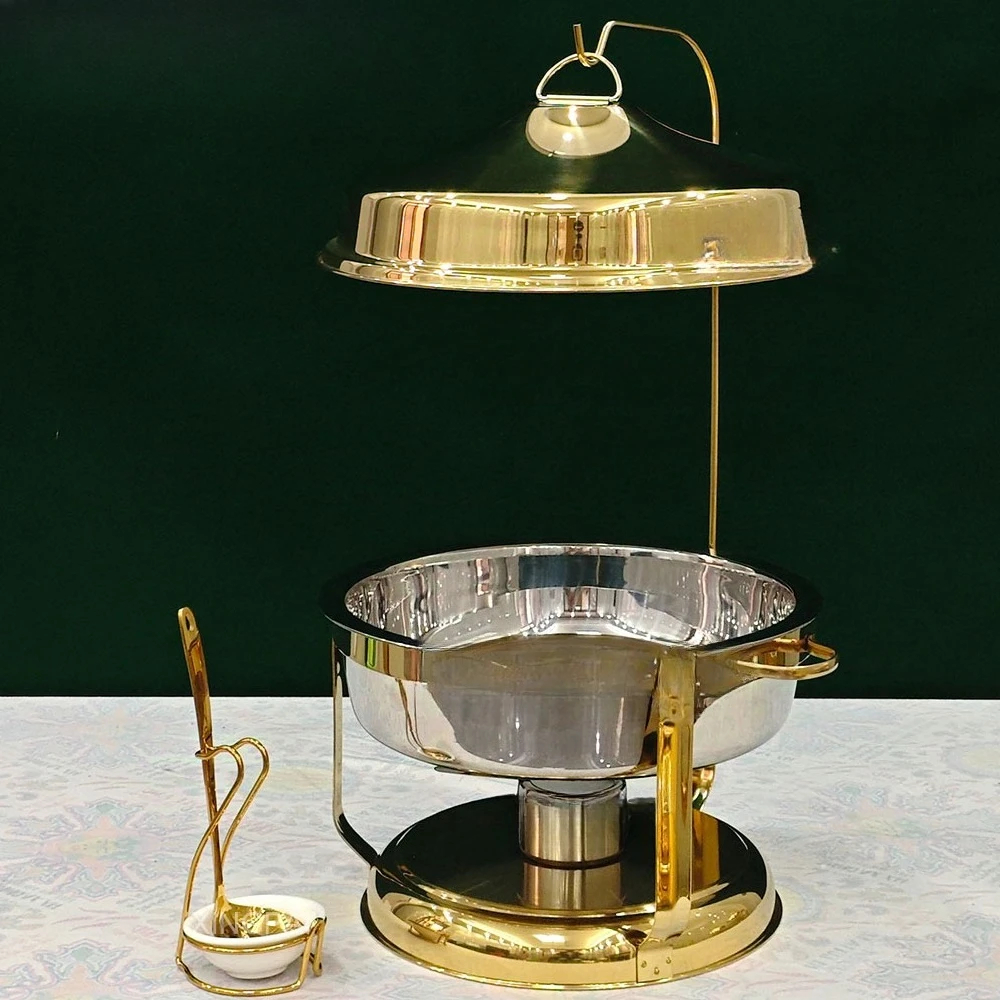 Réchauffeur de nourriture pour repas, marmite chaude, couvercle suspendu de luxe 9L