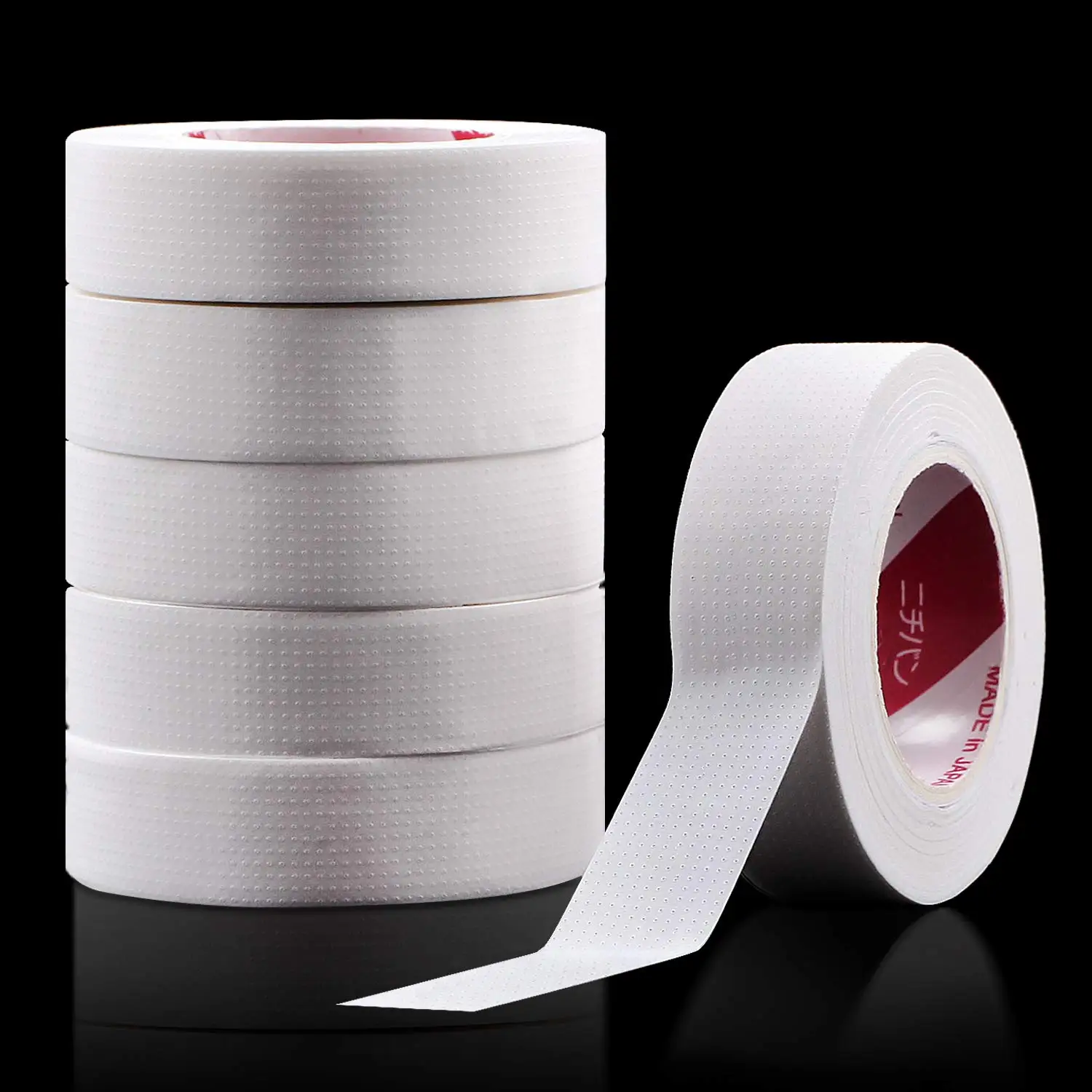 50 Rolls Japanese Insulating Tape for Eyelash Extension Lint Free Under Eye Pads Breathable Non-woven Tape Paper Eyelash Patch