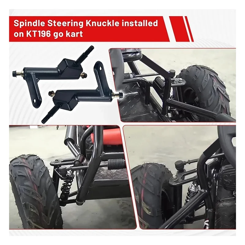 

Для KT194, KT196, Kt196cc 6,5 л.с. Go Kart Quad шпиндель, подшипник вала поворотного кулака рулевого управления, 1 пара деталей