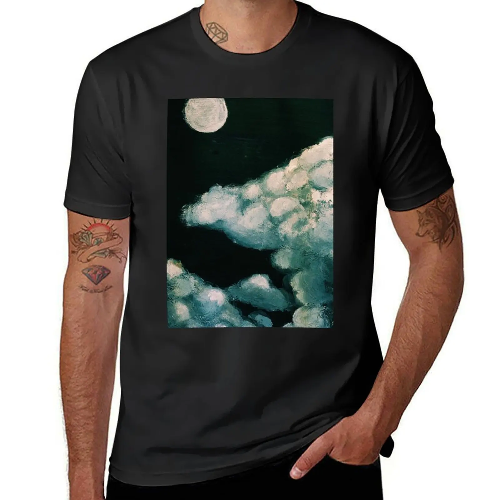 night sky no polaroid T-Shirt kawaii clothes vintage t shirts for men cotton