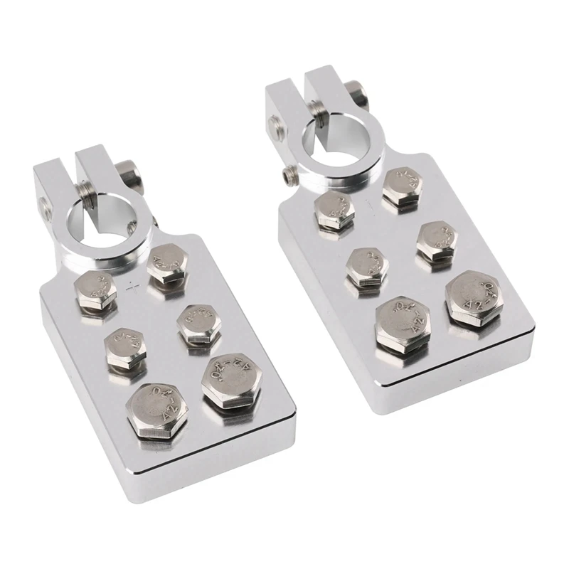 Super Sale 6 Spot Flat Lug Battery Terminal Set for SAE Top Post Clamp Compatible for Northstar AGM Series